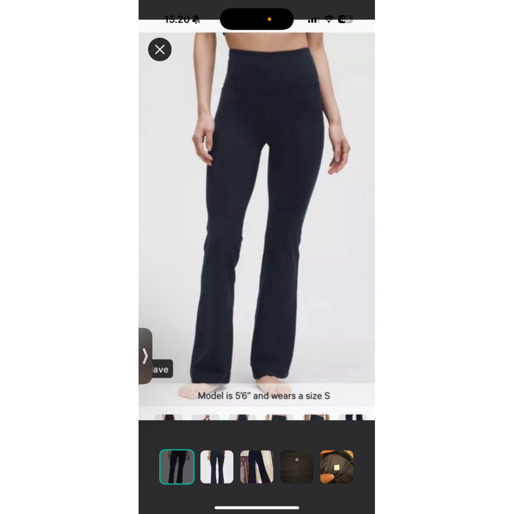 legging lululemon hitam