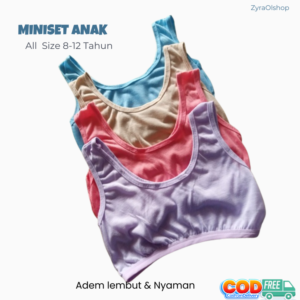 12 pcs Miniset anak Sd 12 tahun | Miniset Anak Perempuan Usia 8-12 Tahun | Miniset Anak Remaja SD/SM