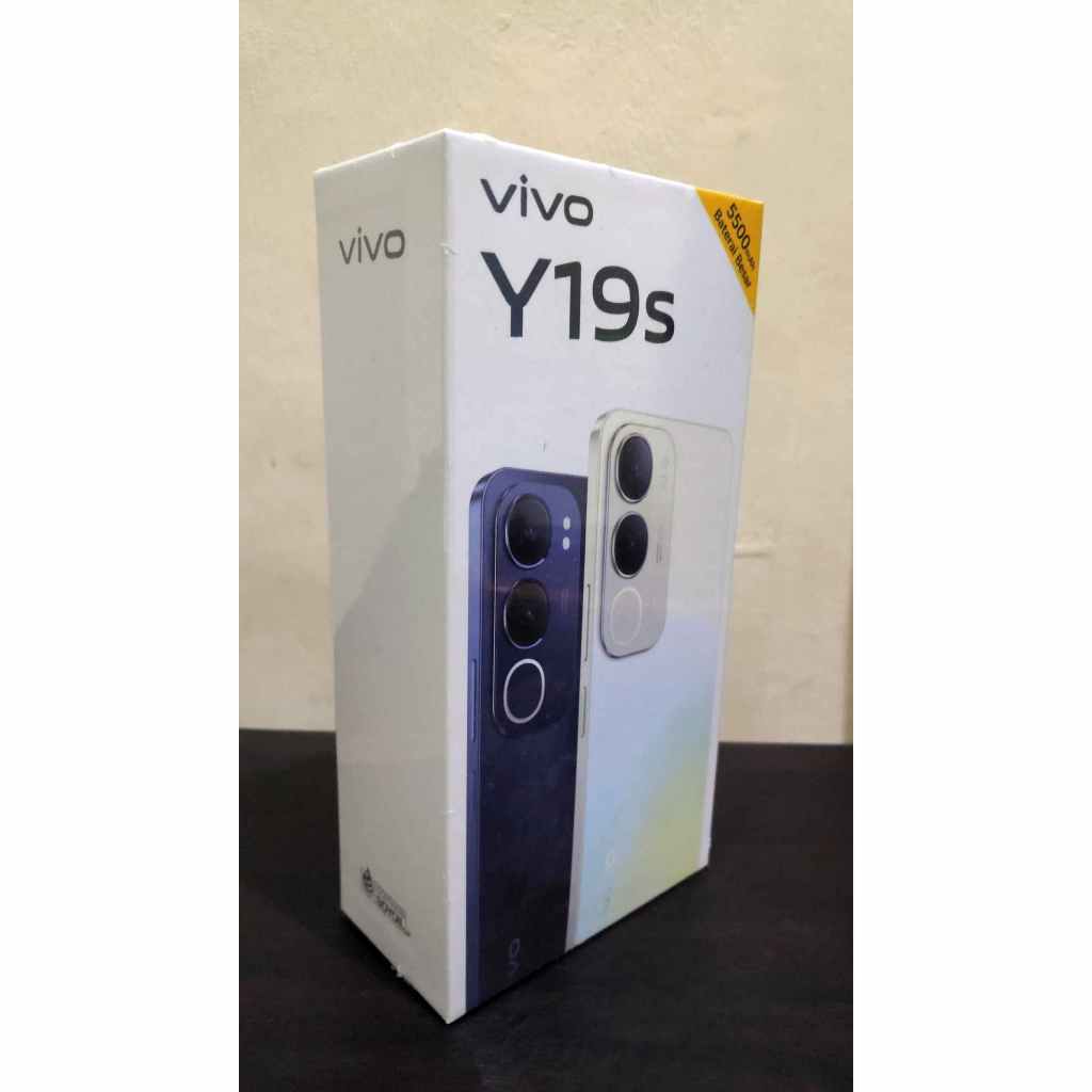 Vivo Y19s RAM 4/64 GB - Baru - Segel - Silver - Hadiah April - Belum Pakai