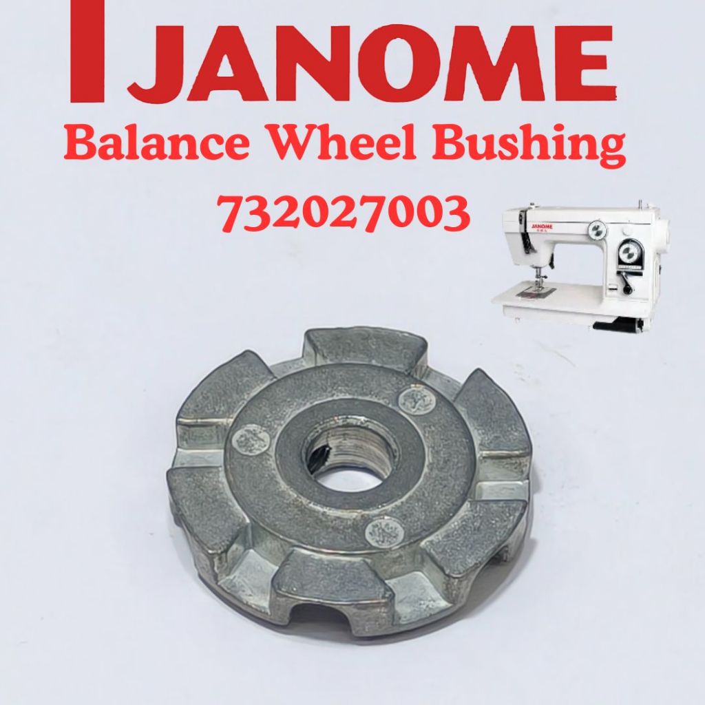 [JANOME] 732027003 Balance Wheel Bushing Mesin Portable JANOME 808A