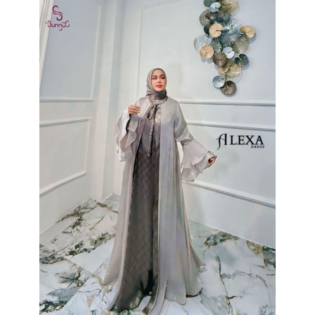 Alexa Dress Gamis Syar'i Original Branded By Bungas