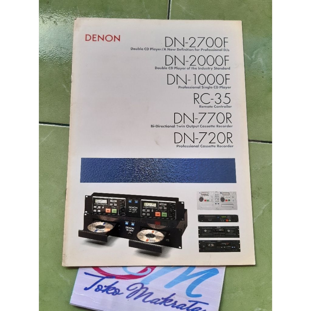 buku booklet brosur iklan radio tape deck cd player DENON jadul lawas lama langka