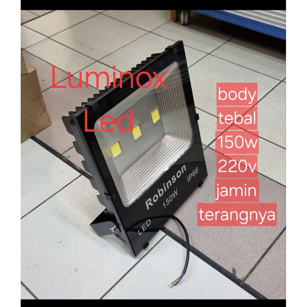lampu tembak led 3mata 150w 150watt / sorot floodlight cob 150w 150watt 220volt