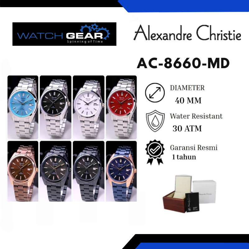 Jam tangan Pria Alexandre Christie AC 8660 MD