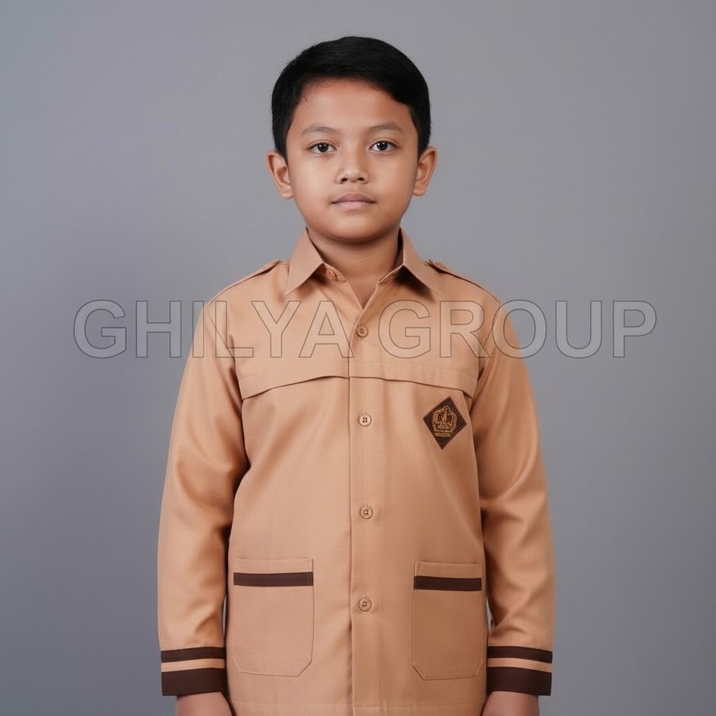 baju pramuka licin, baju pramuka siaga, baju pramuka sd, baju pramuka panjang, baju pramuka