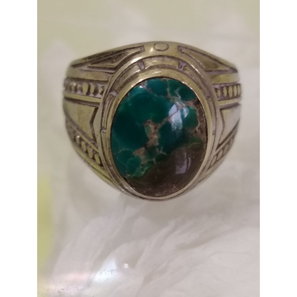 pirus persia motif yin yang, pirus unik, pirus antik, pirus lawasan