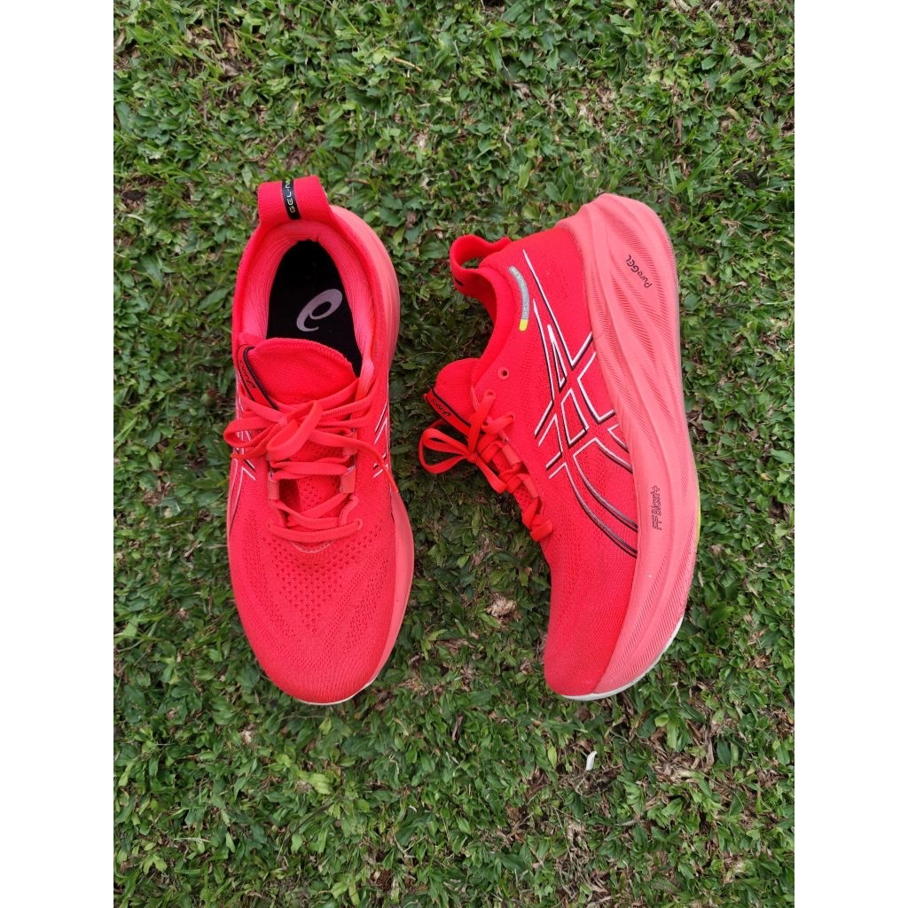 Sepatu Lari Running Asics Gel Nimbus 26 Sunrise Red 42.5 Original Store Prelove Second Bekas