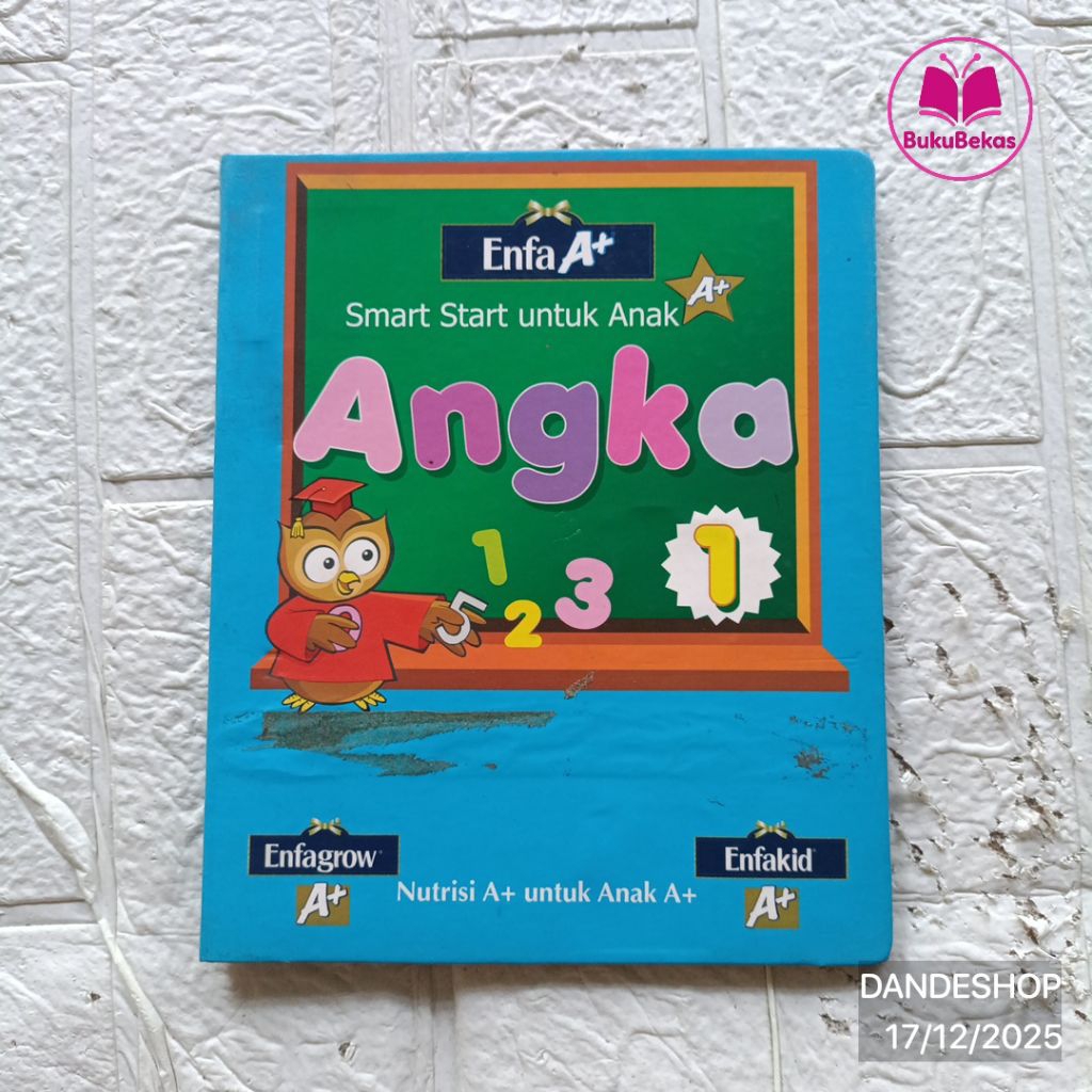 Enfa A+ Smart Start untuk Anak ANGKA - Buku magnet Anak Bekas Preloved