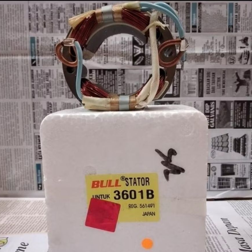 STATOR FUJIYAMA 9601 B BANTALAN RUMAH ANGKER MESIN ROUTER PROFIL BESAR FUJIYAMA 9601B BULL