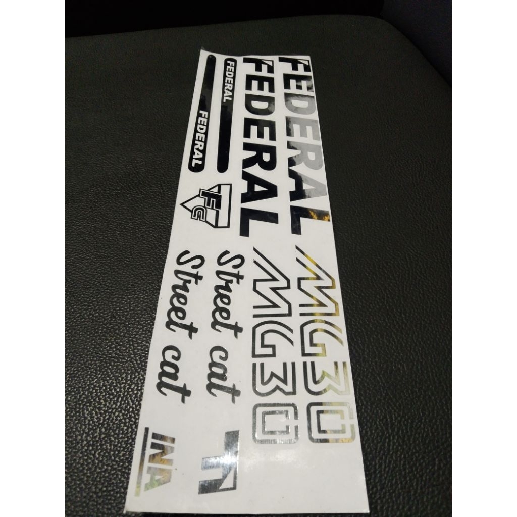 cutting stiker sepeda federal street cat mg 30