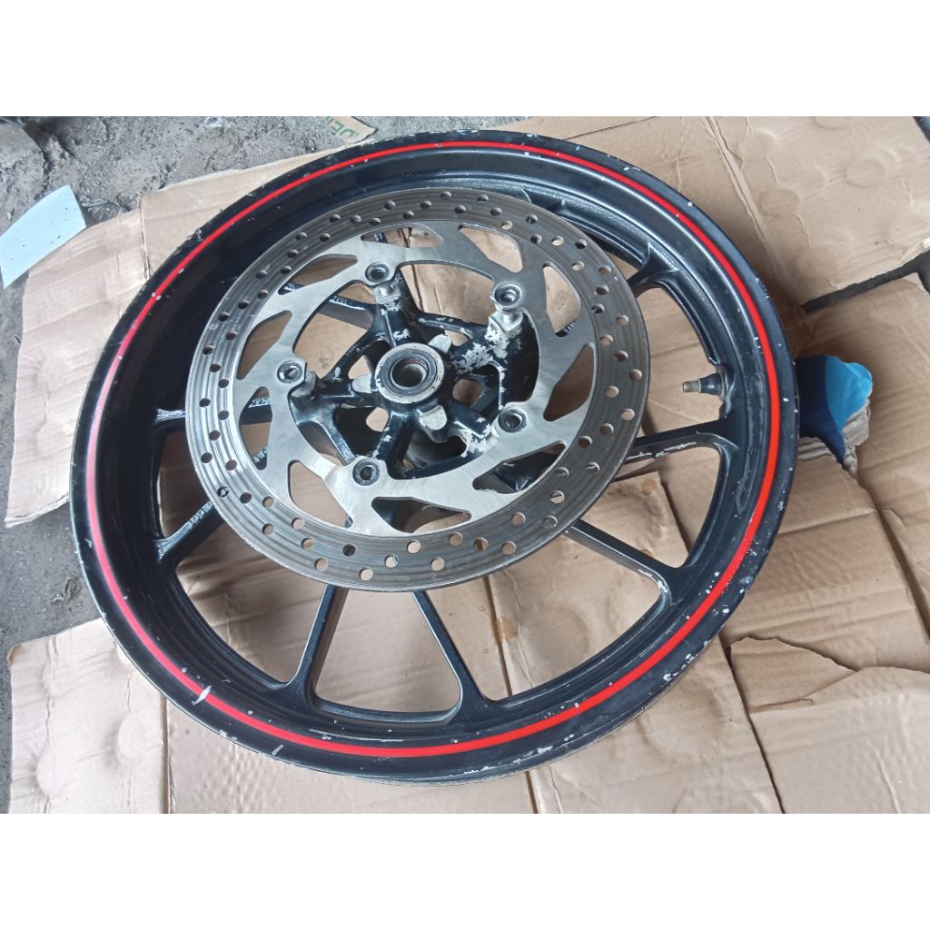 VELG/PELK DEPAN MOTOR YAMAHA R15'V3'V4 ORIGINAL COPOTAN
