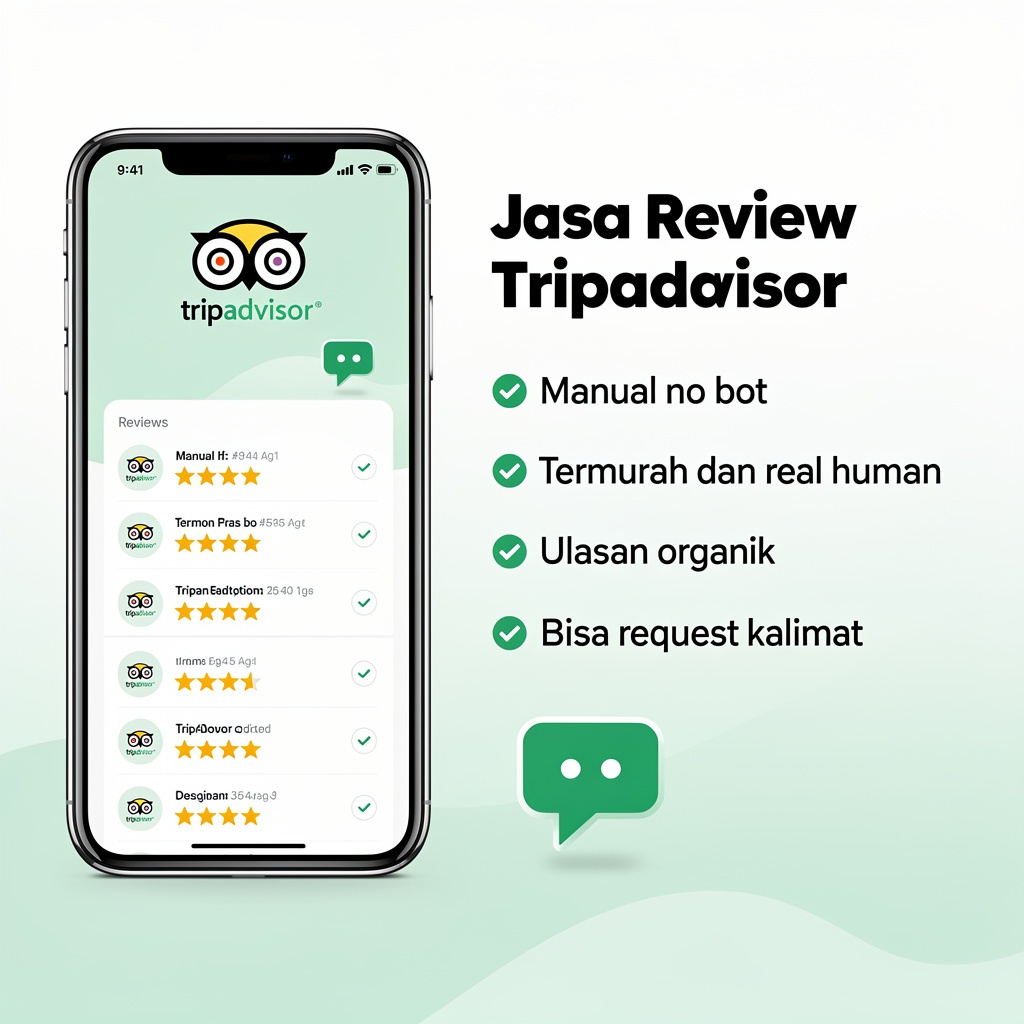 Jasa Review Tripadvisor Ulasan Positif | Proses Cepat & Aman