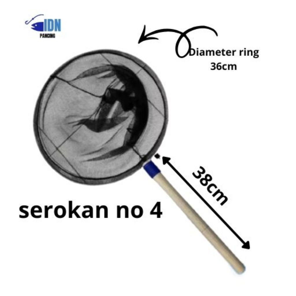 serokan / seser / sair Bulat no 4 buat ikan besar