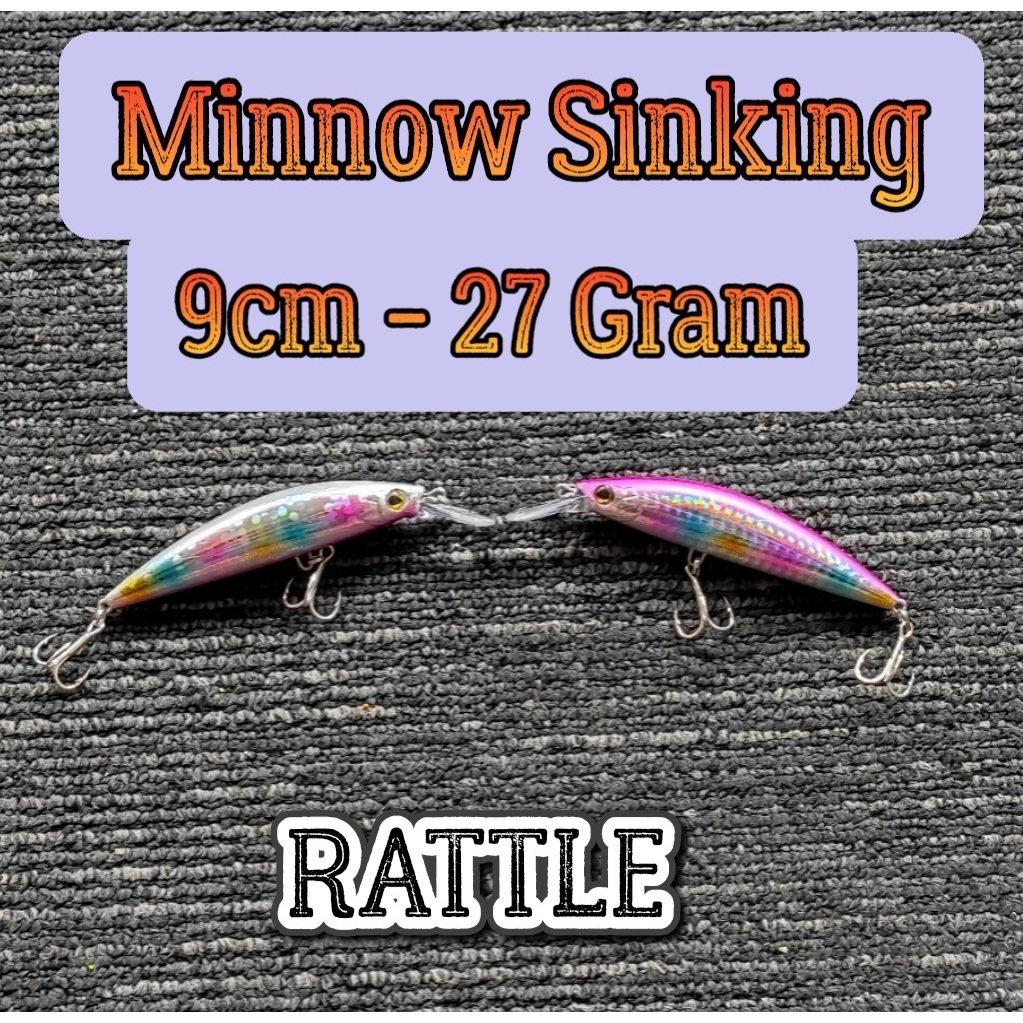Umpan Pancing MINNOW SINKING 9cm 27 gram UMPAN MANCING