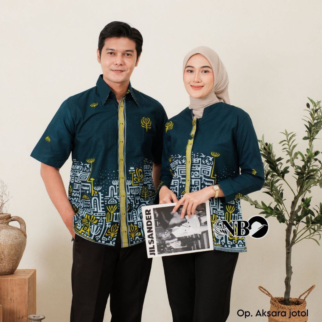 Baju Batik Wanita Model Opnasel Kancing Depan Couple Hem Batik Pria by Batiksonna