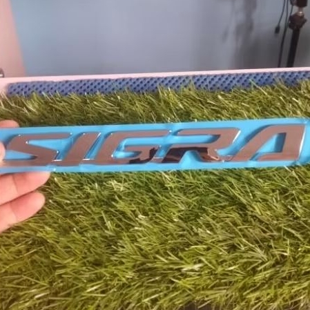 Emblem Bagasi Mobil Tulisan SIGRA chrome Premium