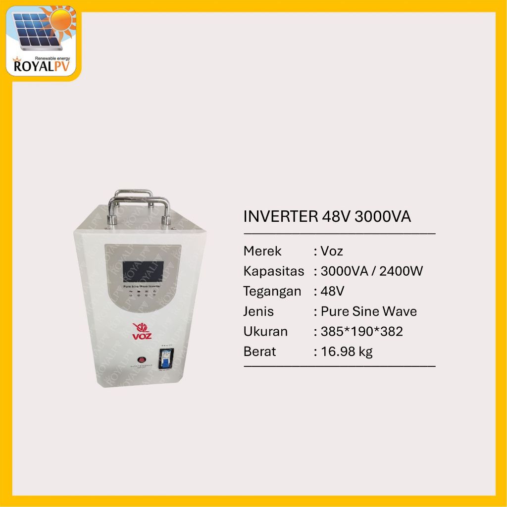 Power inverter 48V 3000VA 2400W pure sine wave voz ups