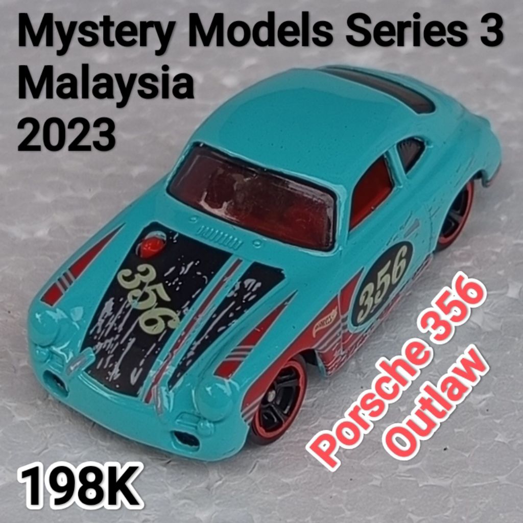 Hot Wheels Mystery Models Series 3 Porsche 356 Outlaw Biru Loose