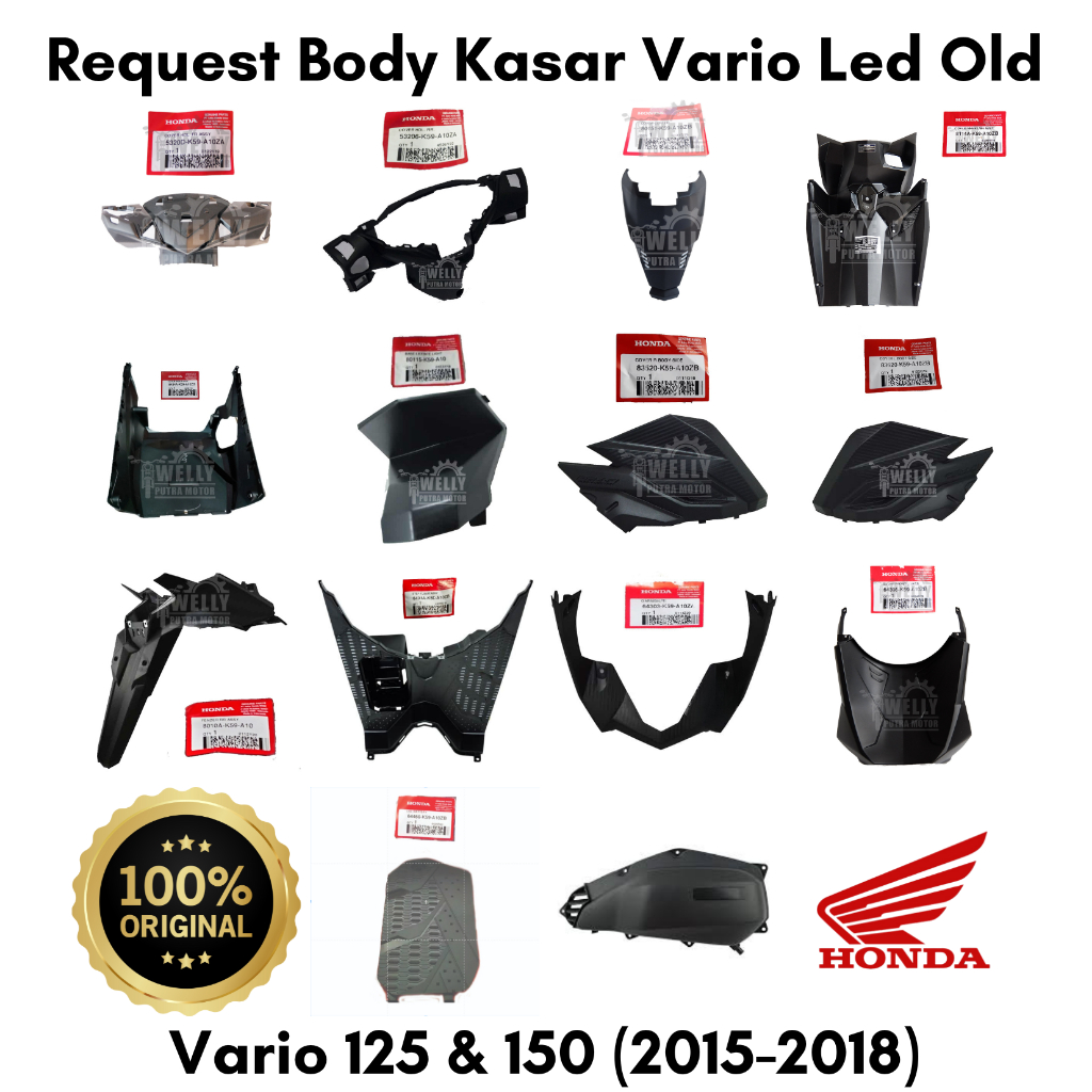 Cover Body Request Vario Led Old 125 150 2015-2018 Ori Honda AHM