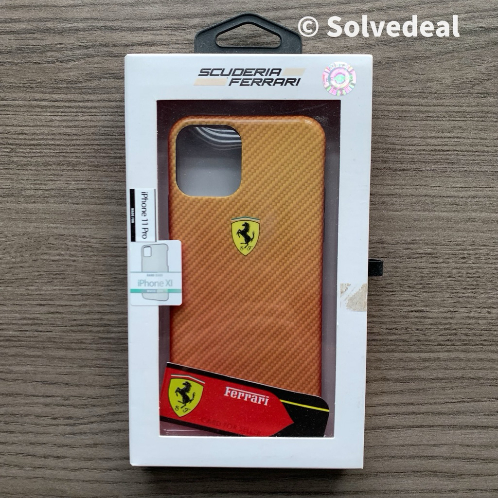 Case Ferrari Scuderia iPhone 11 Pro – Carbon Look