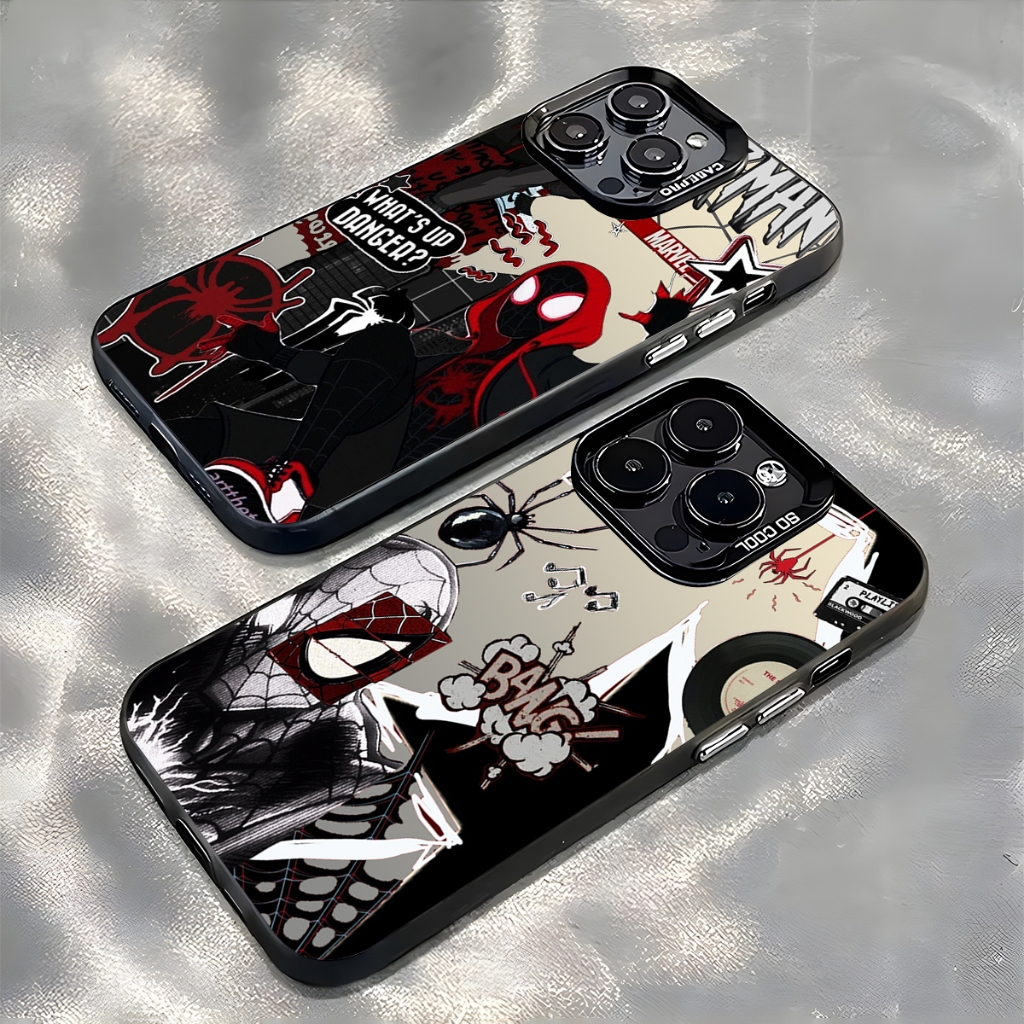 Spider Estetik Case iPhone Seri Kompatibel Untuk Case HP iPhone 11 12 13 pro promax Casing Untuk Cas