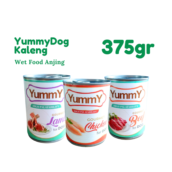 YUMMY DOG KALENG 375 GRAM dog food yummy