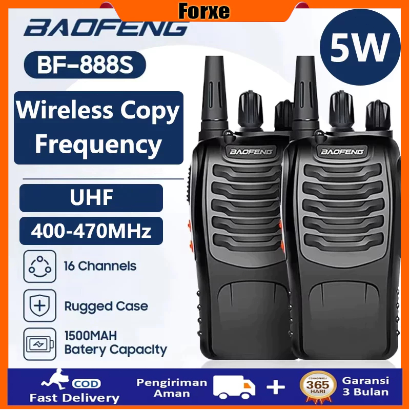100%Ori HT Baofeng 888S / Baofeng Handy Talky RadioHT/ Antena Radio HT Baofeng 888S/Radio HT Walkie 