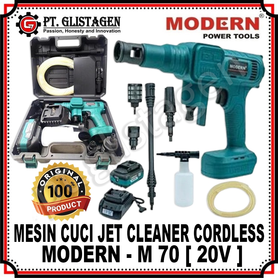 MODERN M-70 Mesin Jet Cleaner Cordless Steam Cuci Motor Mobil AC Mesin Cuci Steam Mobil Motor AC Bat