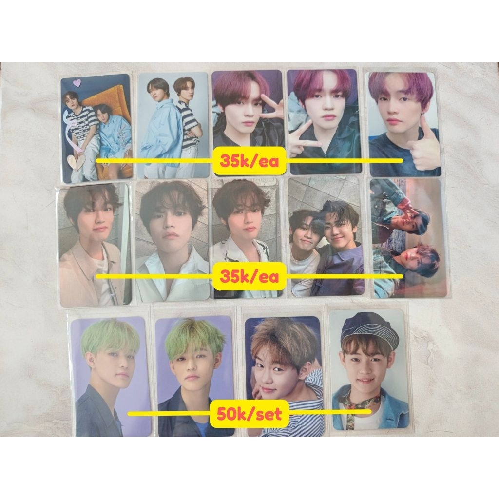wts pc photocard jaemin haechan chenle nct dream dreamzine homme+ we young wgu sticker anniv dream