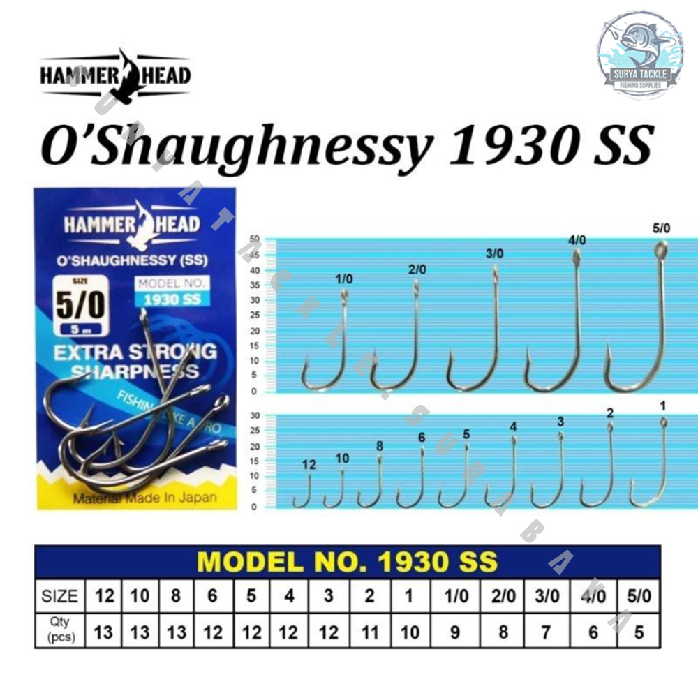 Hook Pancing Hammer Head O'shaughnessy 1930 SS