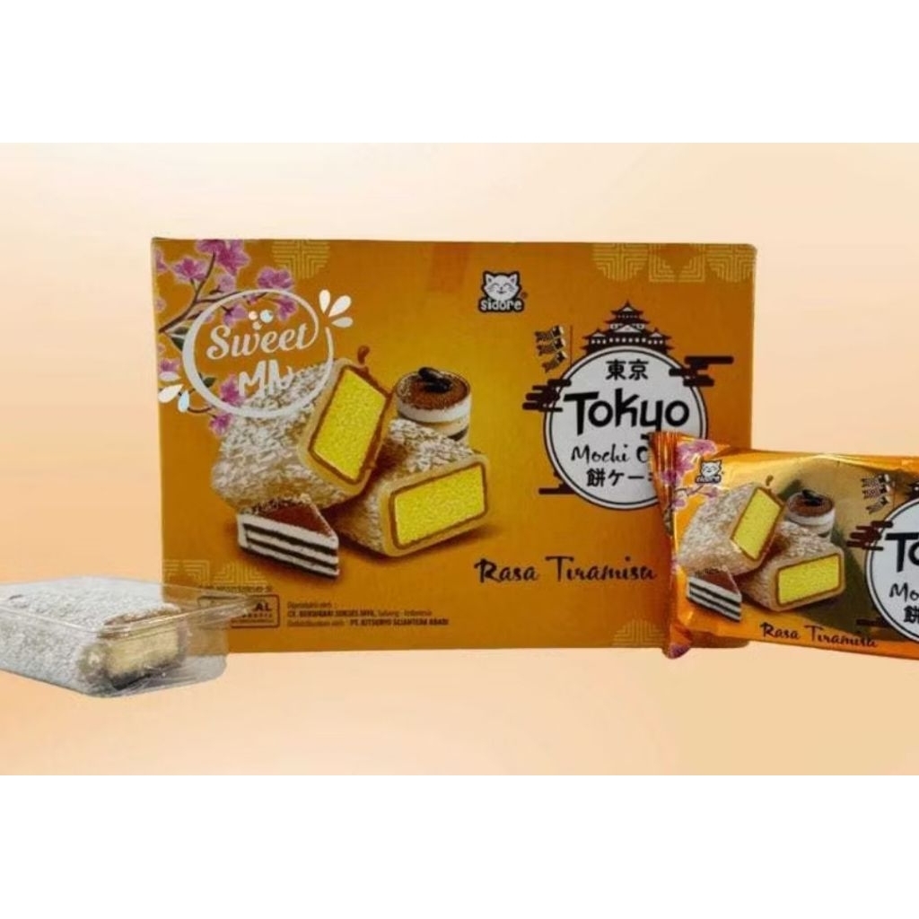 Tokyo Mochi Cake Tiramisu 1 Dus isi 20 Pcs @32gr
