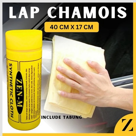 KAIN KANEBO LAP CHAMOIS UNTUK MOBIL DAN MOTOR KUALITAS TERBAIK FREE TEMPAT KANEBO SELONGSONG 43 X 32
