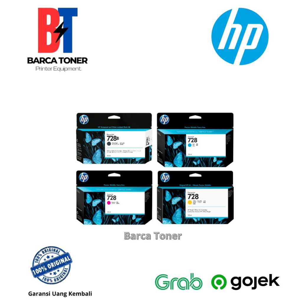 TINTA PLOTTER HP 728 COLOUR 130ML (B,C,Y,M)
