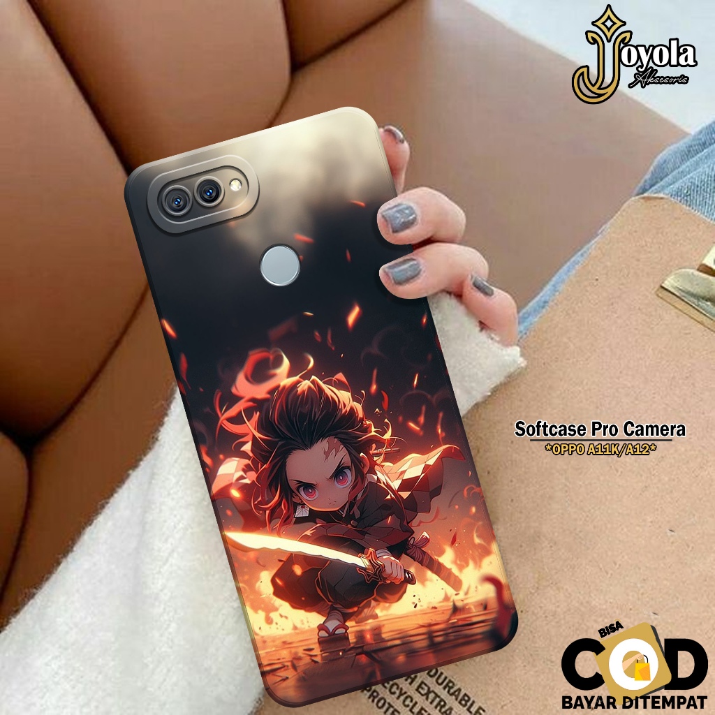 Case Hp OPPO A11K / A12 - Case Anime - Soft Macaron Pro Camera - Softcase OPPO A11K / A12 - Casing O
