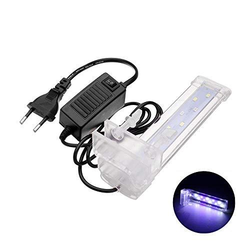 Lampu Jepit LED Aquarium 3w  - Putih Biru - Lampu Turtle Tank Aquarium - Lampu Aquarium