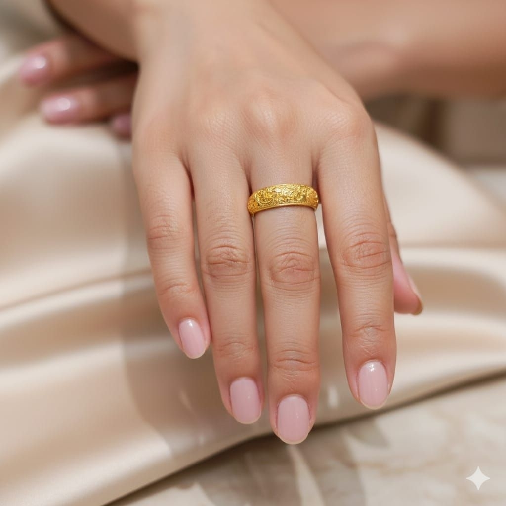 Cincin Alpaka ukiran khas Bali