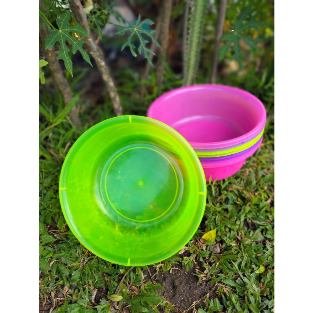 Baskom Plastik Transparan 12 - Besek - Baskom Serbaguna - Baskom Murah - Baskom Warna Warni - Besek 