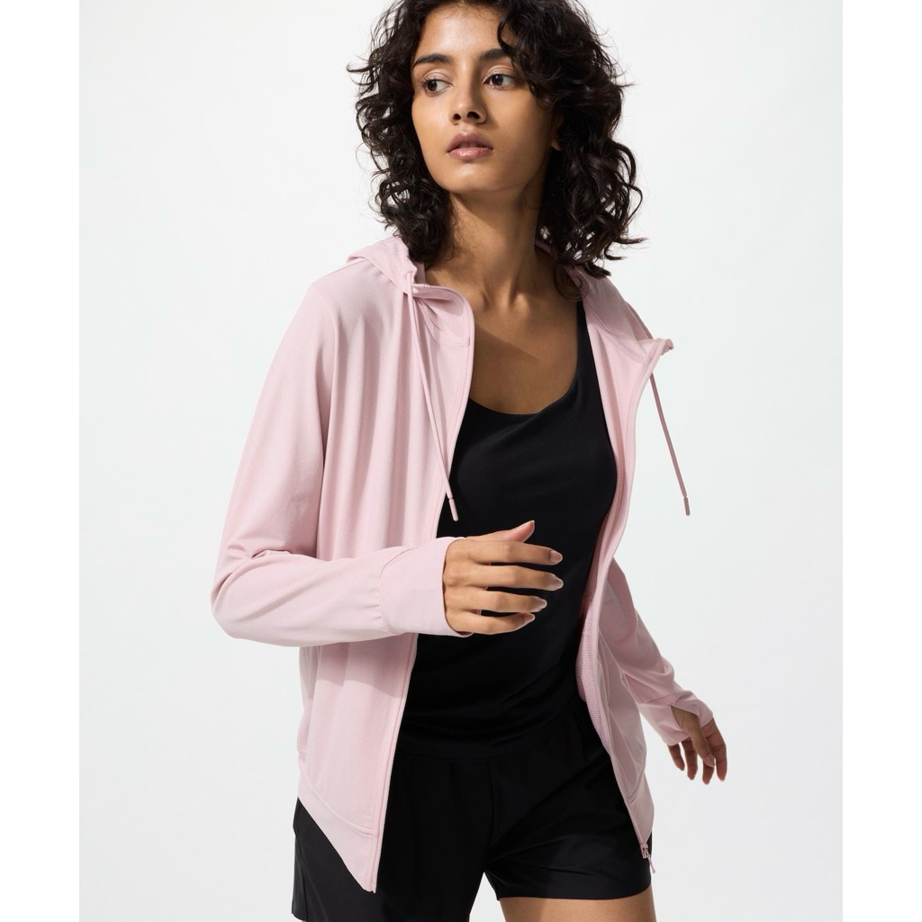 Uniqlo AIRism UV Protection Mesh Full-Zip Hoodie
