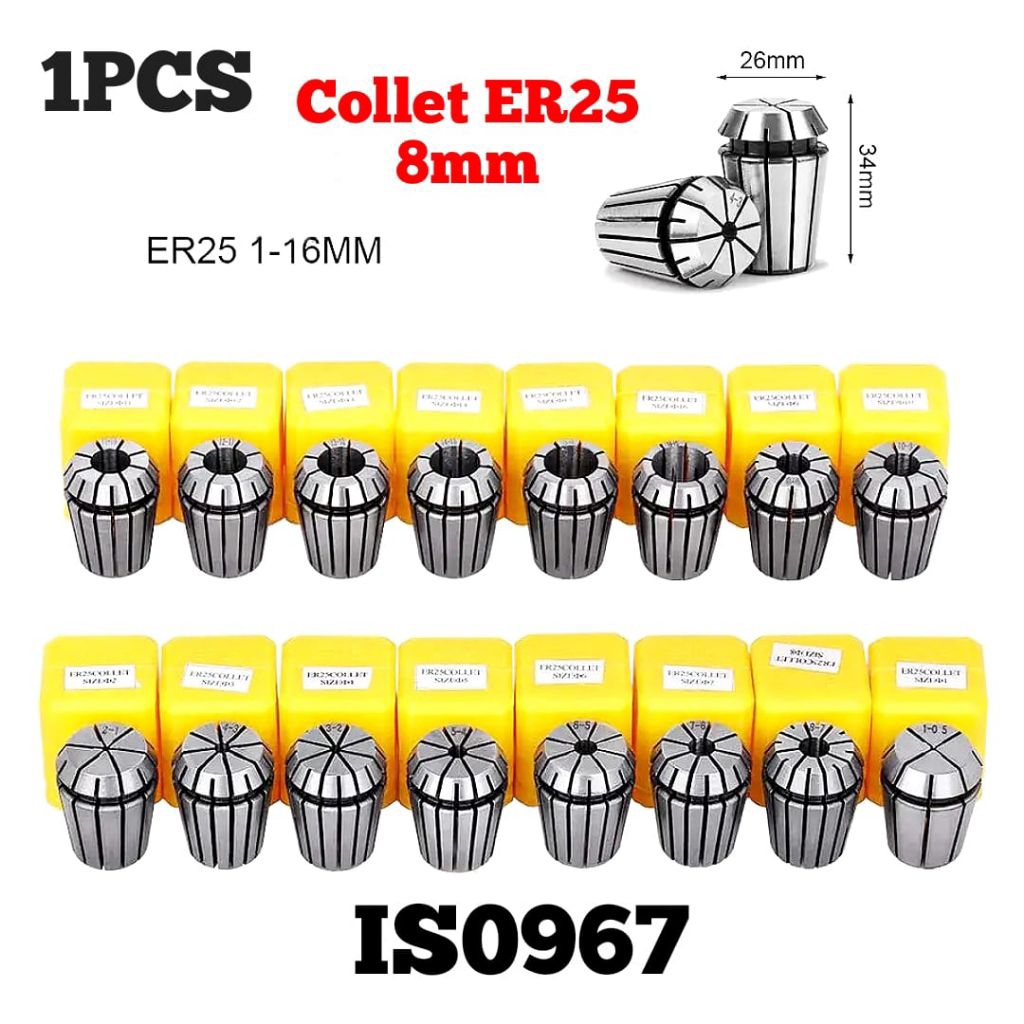 1pcs collet er25 8mm spring collet chuck bukan collet er32 oz25