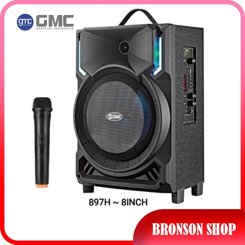 Speaker Aktif Portable GMC 897H Bluetooth Super Sound Garansi Resmi