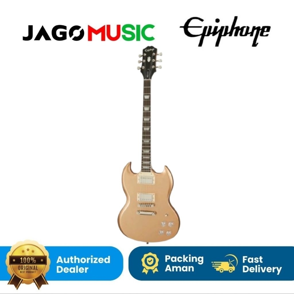 Gitar Elektrik Guitar Electric Epiphone SG Muse Smoke Almond Metallic