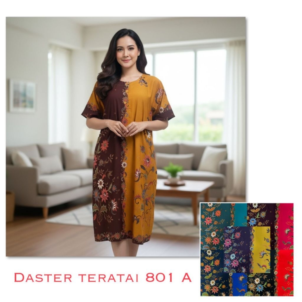 [COD] [GRATIS ONGKIR] DASTER SEKAR MEKAR 801A UK. L GROSIR PABRIK MURAH / DASTER BAHAN RAYON PREMIUM