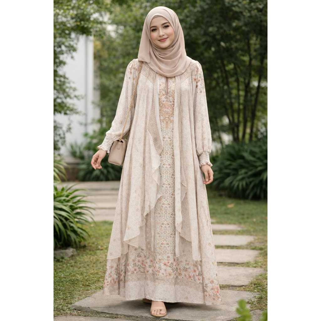 Gamis Mewah Favorit Remaja Cewek Modis Premium Daily Outfit Lebaran 2026 Kekinian Terbaru Trendy Des