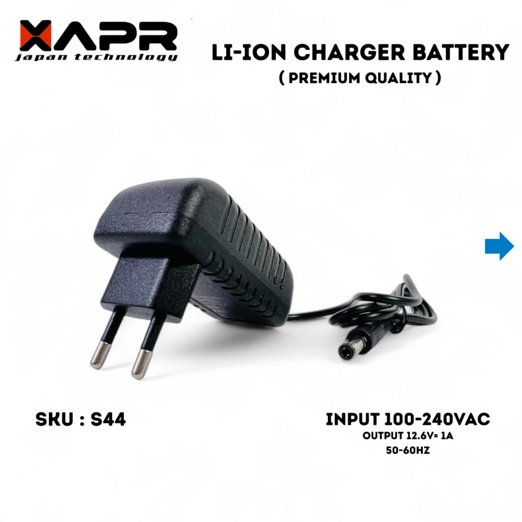 XAPR ORIGINAL S44 Charger Baterai Mini 12V LXT Fast Charging Untuk Impact Gerinda Bor Original