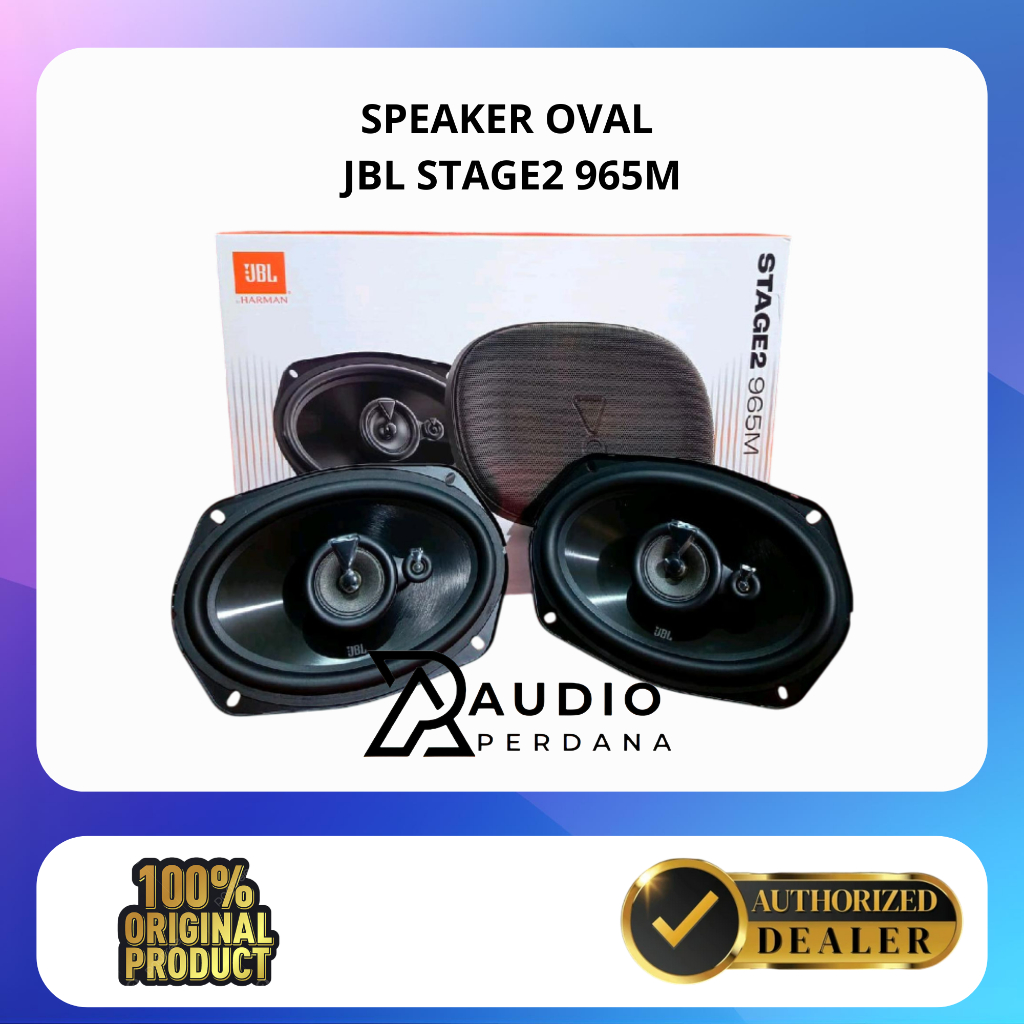 JBL Stage2 965M Speaker Oval Coaxial 6x9 Inch 3-way 70W RMS 210W Peak Power Audio mobil
