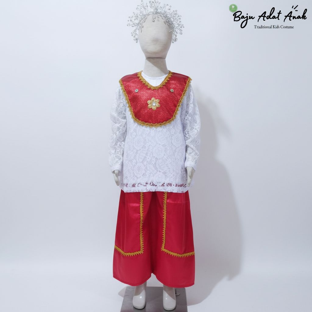 Baju Adat Maluku Anak Baju Adat Ambon Anak Perempuan | Baju Daerah Ambon Maluku | Baju Tradisional A