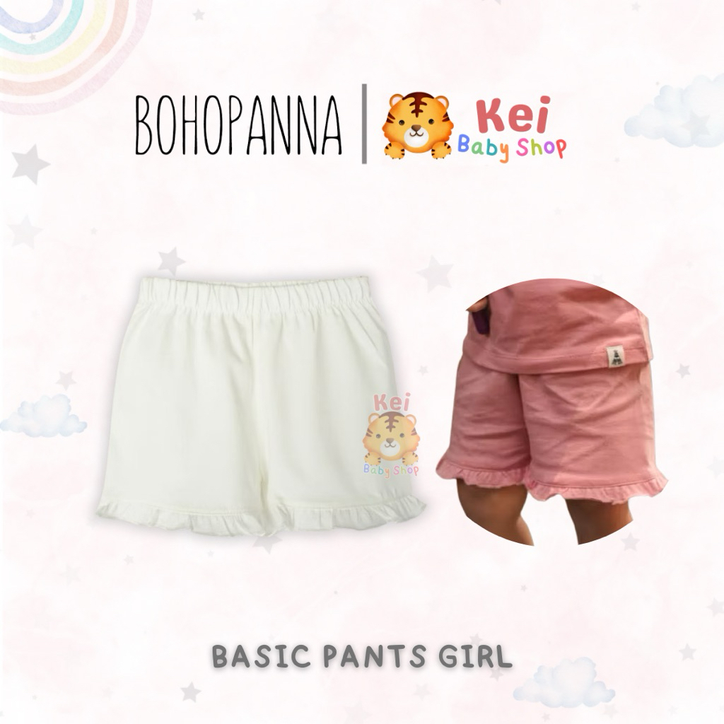 Bohopanna Basic Pants Girl 1-4y Celana Pendek Anak Perempuan