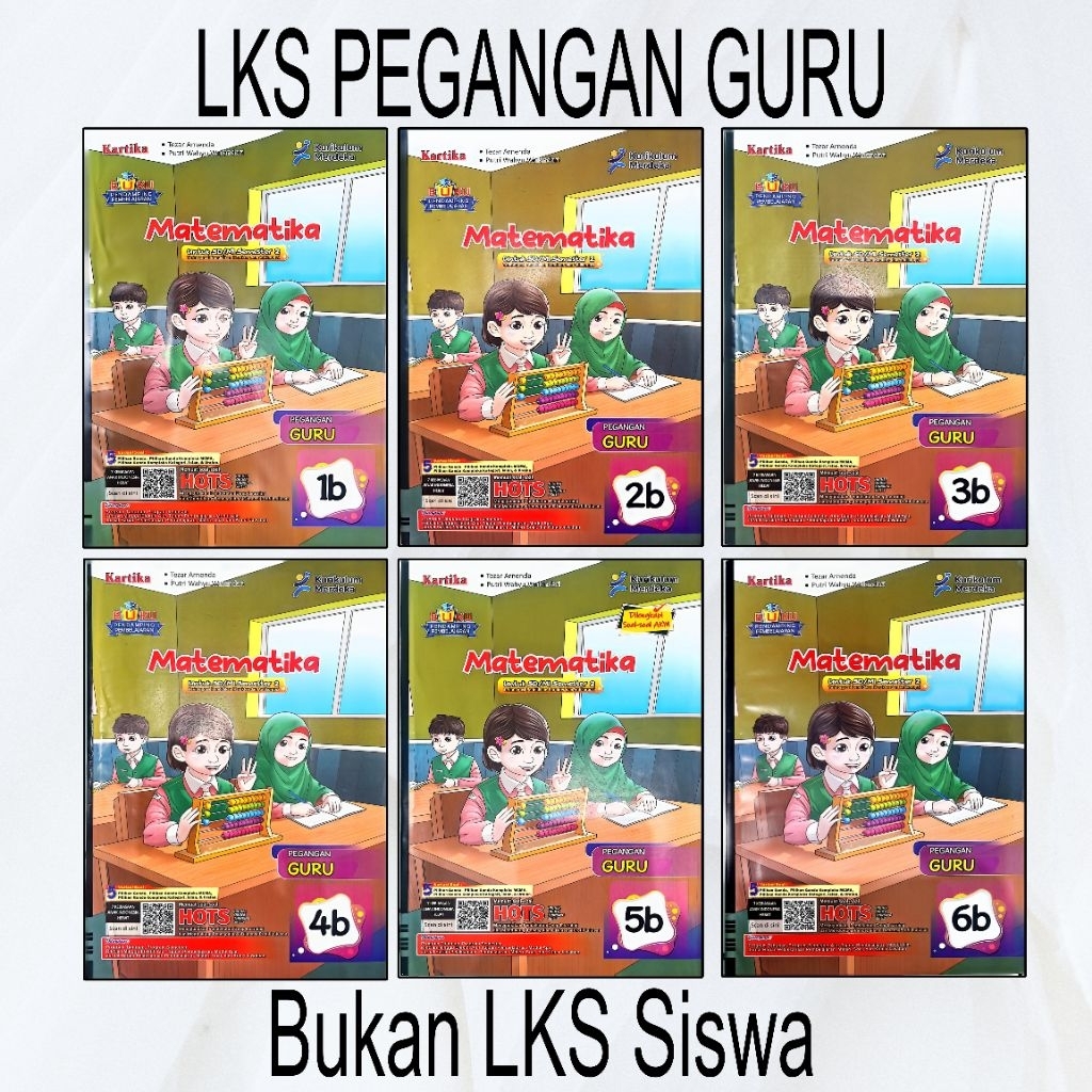 KARTIKA : LKS PEGANGAN GURU Matematika Kelas 1 2 3 4 5 6 - Semester 2