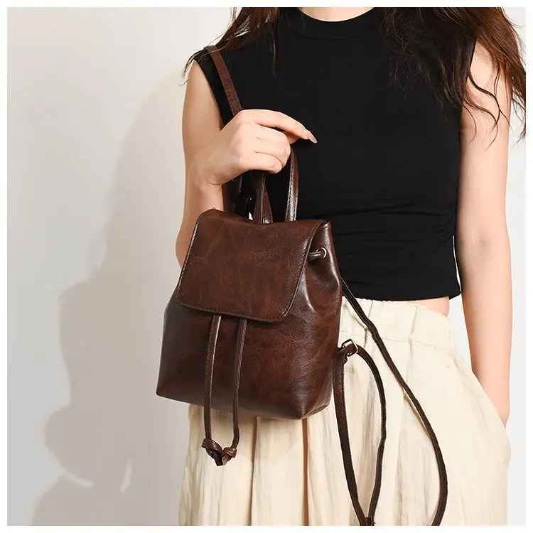 GZ Tas Ransel Wanita Mini Import Murah Semi Korea Bagpack mini Wanita Kuliah Kulit