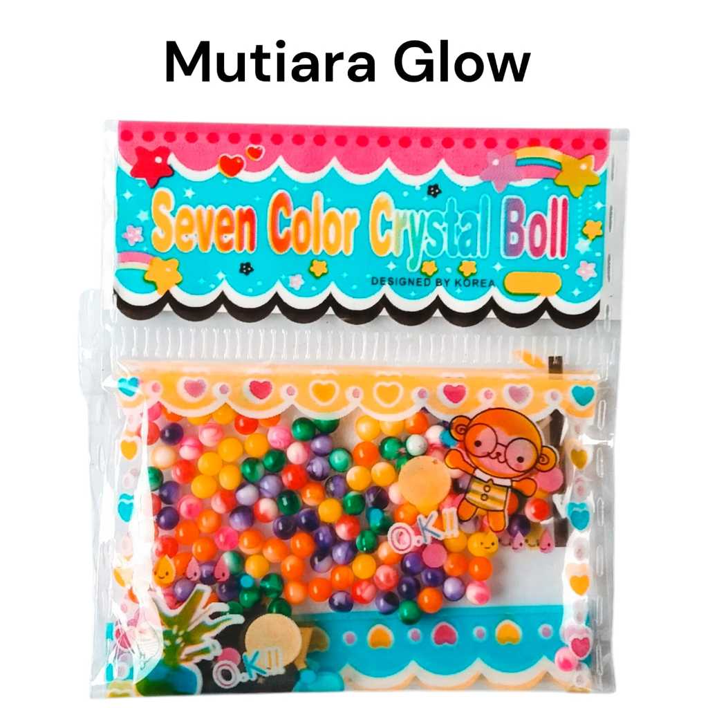 Mainan Anak Rendam Air Mutiara Glow / Hidrogel / Hydrogel / Crystal Soil  / Media Tanam / Orbeez